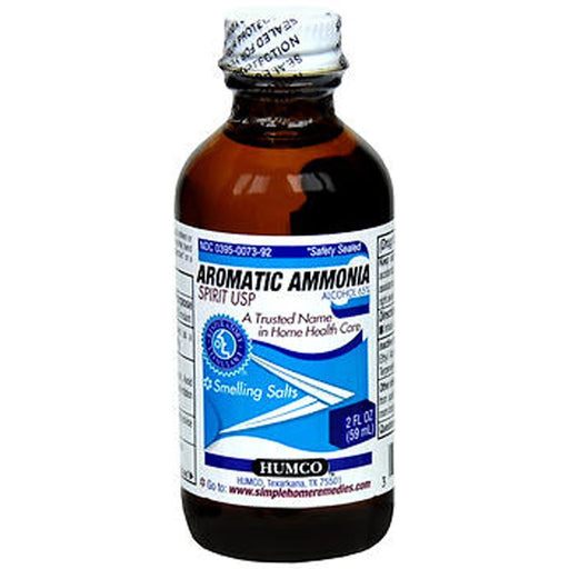 Humco Humco Aromatic Ammonia Spirit Smelling Salts Alcohol 65% 2 Fl Oz ( Discontinued ) First Aid White Smoke