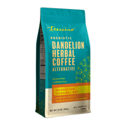 Teeccino Dandelion Caramel Nut Chicory Herbal Coffee Herbal Coffee Dark Cyan 10 ounce ground