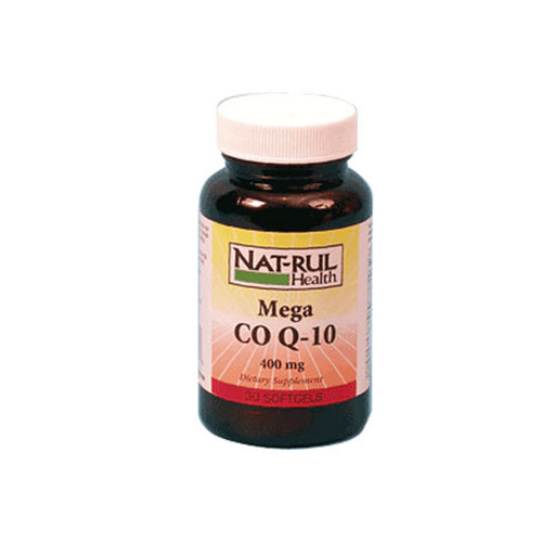 Natrul Health Natrul Health Mega Co-Enzyme Q-10 400 Mg Soft Gels Baby Health White Smoke