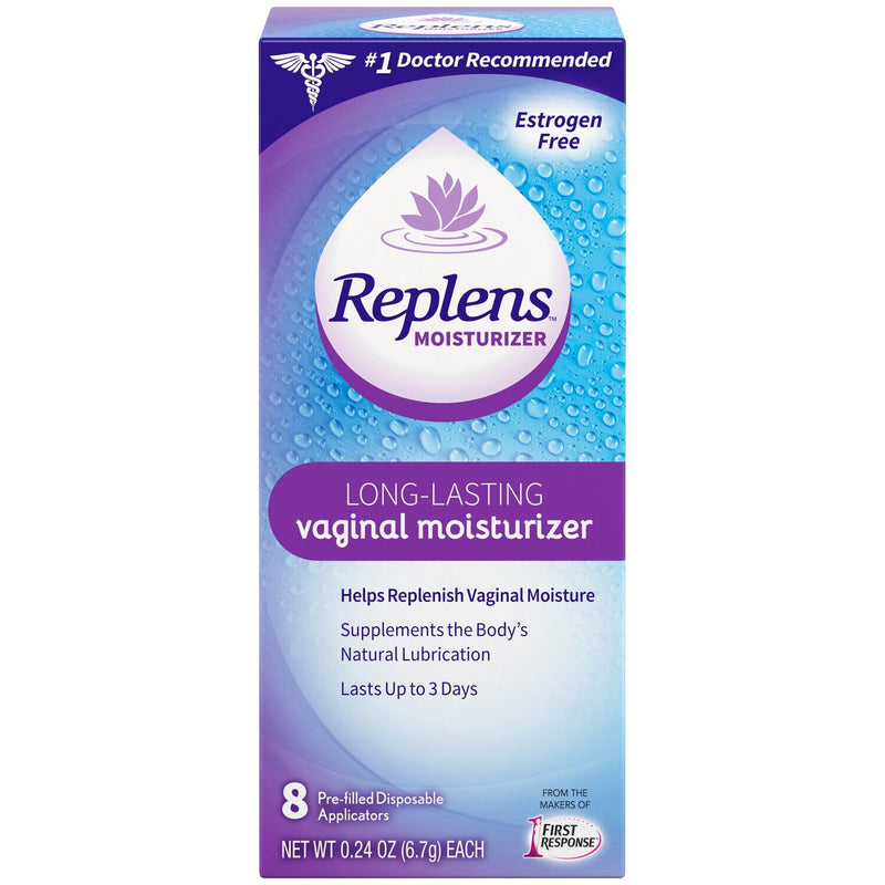 Replens Replens Long Lasting Vaginal Moisturizer Pre-Filled Applicators 8 ct Health & Beauty White Smoke