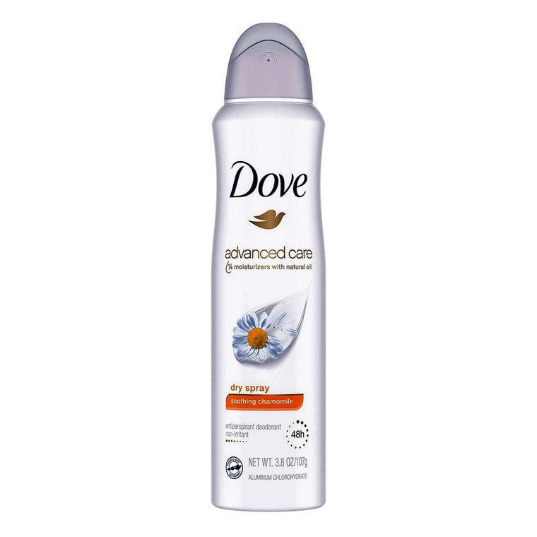Dove Dove Dry Spray Antiperspirant Deodorant Soothing Chamomile 3.8 Oz Deodorant White Smoke
