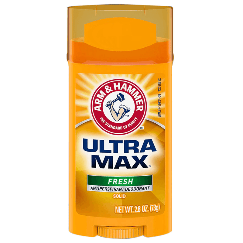 Arm & Hammer Arm & Hammer UltraMax Antiperspirant Deodorant - Fresh Scent, 2.6 oz (73g) Stick Deodorant & Anti-Perspirant Dark Orange