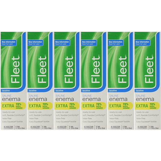 Fleet Fleet Laxative Saline Extra Enema For Adult Constipation, 7.8 Fl Oz, 1 Bottle Health & Beauty Gray