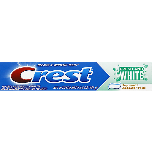 Crest Crest Toothpaste, Fluoride Anticavity, Peppermint Gleem, Paste 181g Personal Care Royal Blue