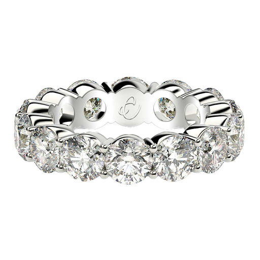 Bids.com Round Cut Lab Grown Diamond Eternity Ring in 14k White Gold (6 cttw FG/VS2) Rings White Smoke 4 / White Gold,4.5 / White Gold,5 / White Gold,5.5 / White Gold,6 / White Gold,6.5 / White Gold,7 / White Gold,7.5 / White Gold,8 / White Gold,8.5 / White Gold,9 / White Gold