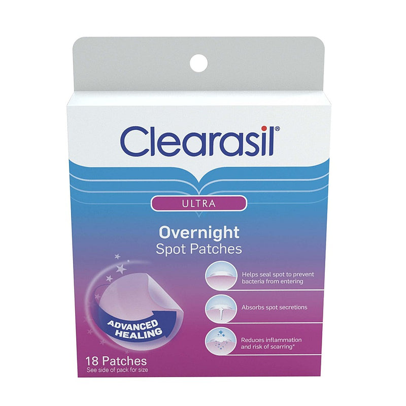 Clearasil Clearasil Ultra Overnight Spot Patches  18 Ct Health & Beauty Gray