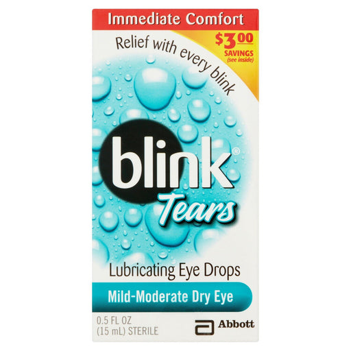 Blink Blink Tears Lubricating Eye Drops for Mild-to-Moderate Dry Eye Relief, 0.5 fl oz Eye Drops & Lubricants Lavender