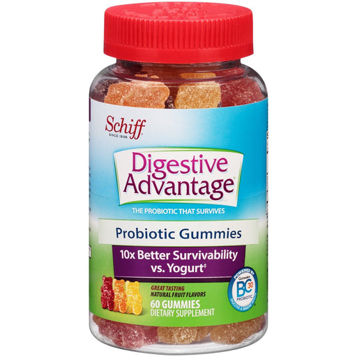 Digestive Advantage Digestive Advantage Daily Probiotic Gummies - Natural Fruit Flavors Vitamins & Supplements White Smoke