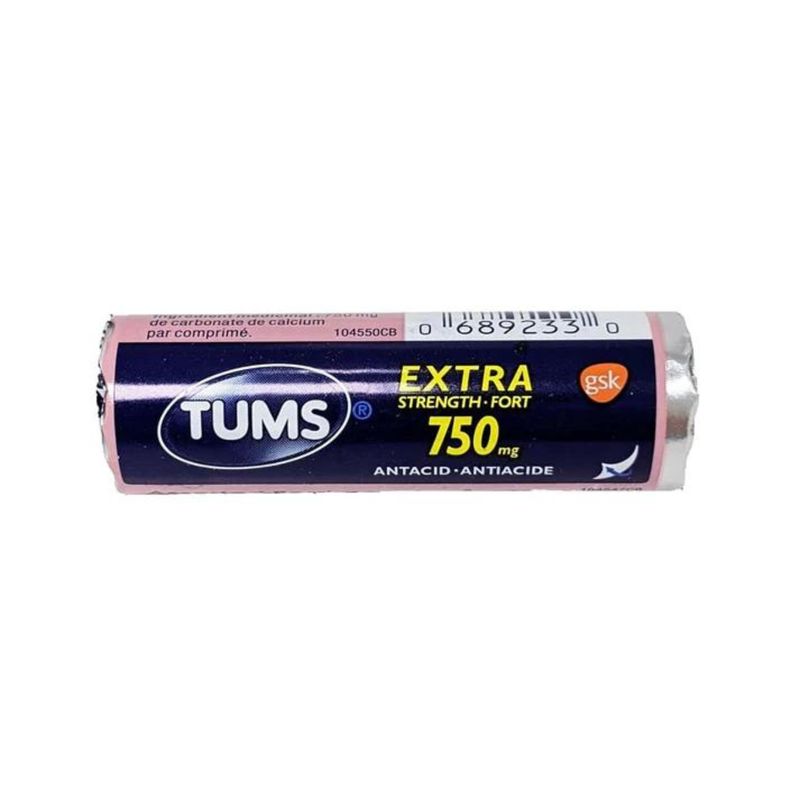 Tums Tums Antacid Extra Strength 750 Chewable Tablets Assorted Fruit Personal Care Black