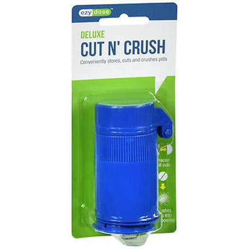 Ezy Dose Ezy Dose Deluxe Cut N Crush Pill Cutter And Crusher Cutters Royal Blue