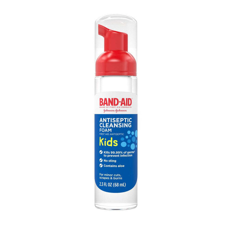 Band-Aid Band-Aid First Antiseptic Cleansing Foam For Kids - 2.3 Oz First Aid White Smoke