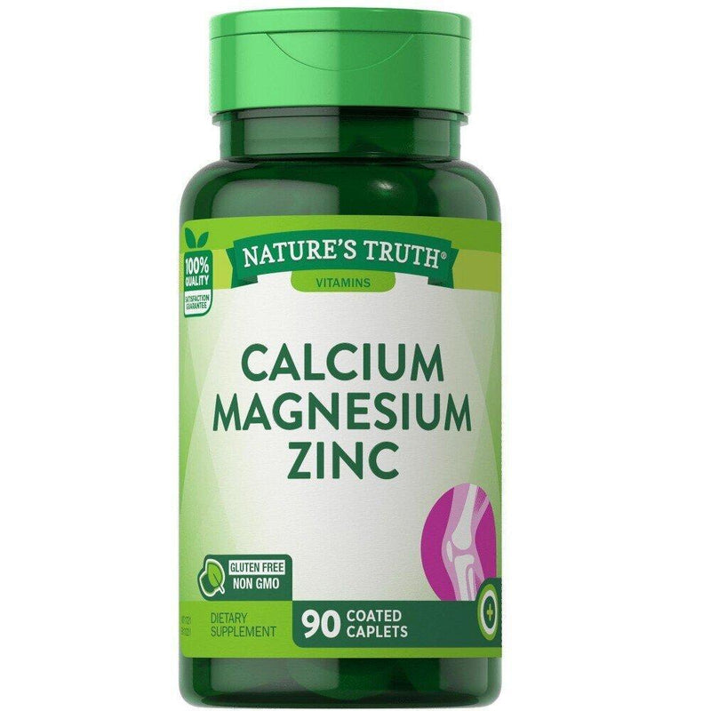 Nature's Truth Nature's Truth Calcium Magnesium Zinc, Coated Caplets Vitamins & Supplements White Smoke