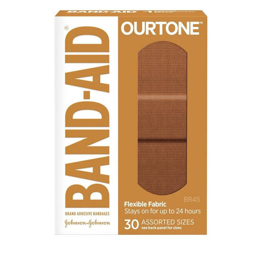 Band-Aid Band-Aid Adhesive Bandages, Flexible Fabric, Assorted Sizes First Aid Chocolate