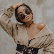 zeroUV Oversize Vintage Inspired Metal Round Circle Sunglasses 8370 Sunglasses Dark Sea Green Gold Brown,Black Lavender,Silver Green,Gold Gradient,Silver Gradient,Gold Green,Black Smoke,Black Green,Gold Smoke,Silver Pink,Silver / Lavender Pink