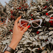 zeroUV Womens Fashion Hot Tip Pointed Vintage Cat Eye Sunglasses 8371 Sunglasses Dark Slate Gray Black Gradient,Crazy Tortoise,White Gradient,Yellow Tortoise,Red Tortoise,Red,Creme,Havana,Light Pink,Dark Tortoise,Black Smoke