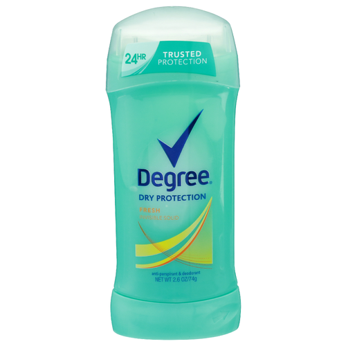 Degree Degree Women Original Protection Antiperspirant Deodorant, Fresh Oxygen, 2.6 oz Invisible Solid Deodorant & Anti-Perspirant Medium Aquamarine