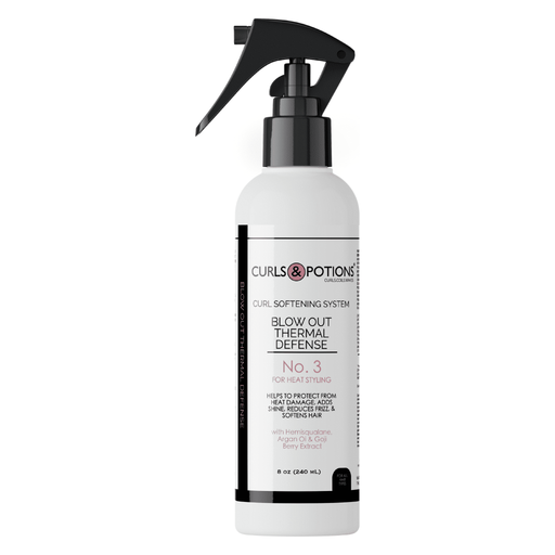 Curls & Potions Blow Out Thermal Defense No. 3 Stylers Light Gray 8 OZ BOTTLE