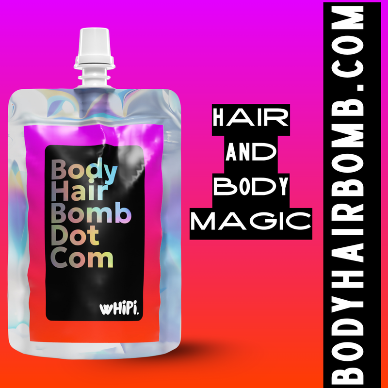 Whipi Co Body Hair Bomb Dot Com- Everything Cream Black 5 oz