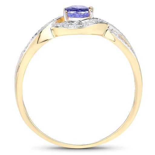 Bids.com 0.75 Carat Genuine Tanzanite .925 Sterling Silver Ring Rings White Smoke size 9.00,size 5.00,size 5.50,size 6.00,size 7.00,size 8.00
