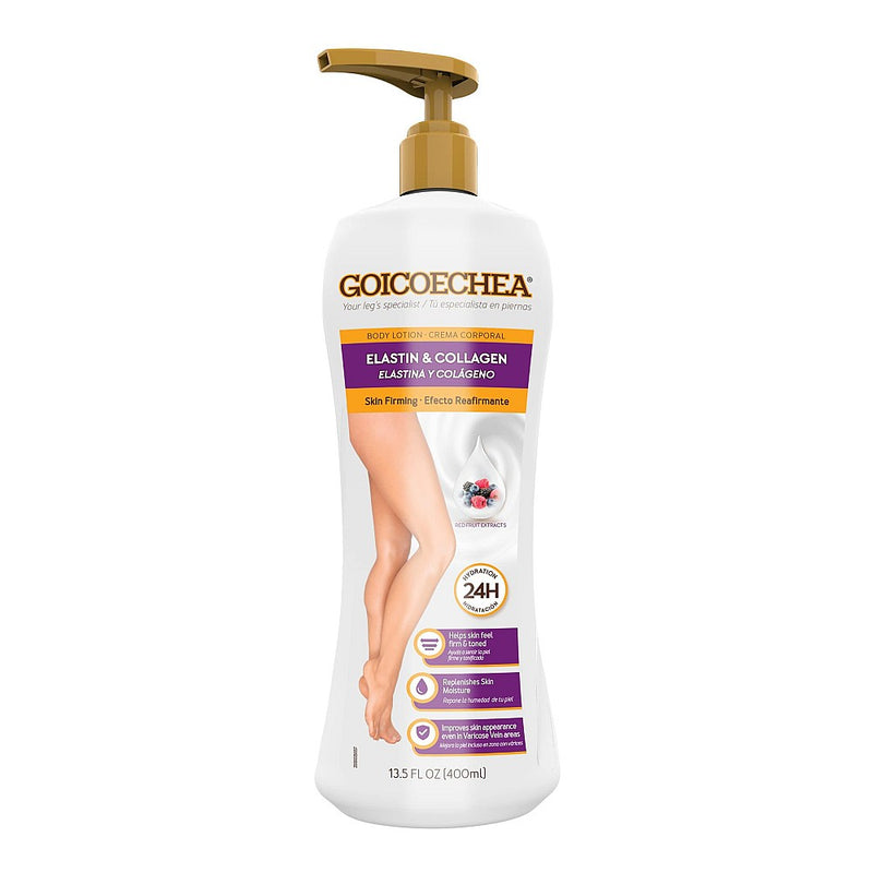 Goicoechea Goicoechea Body Lotion, Elastin, Collagen + Asian Extracts, Skin Firming 13.5 Oz Health & Beauty White Smoke