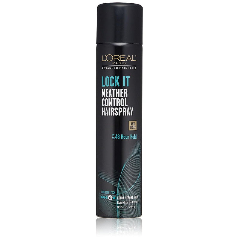 0 L'Oreal Paris Advanced Hairstyle Lock It Weather Control Hair Spray 8.25 oz Hair Spray Dark Slate Gray Default Title