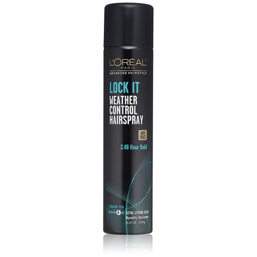 0 L'Oreal Paris Advanced Hairstyle Lock It Weather Control Hair Spray 8.25 oz Hair Spray Dark Slate Gray Default Title