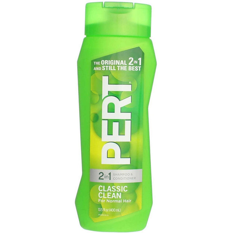 Pert Pert Classic Clean  2 In 1  Shampoo & Conditioner 13.5 Fl Oz Shampoo & Conditioner White Smoke