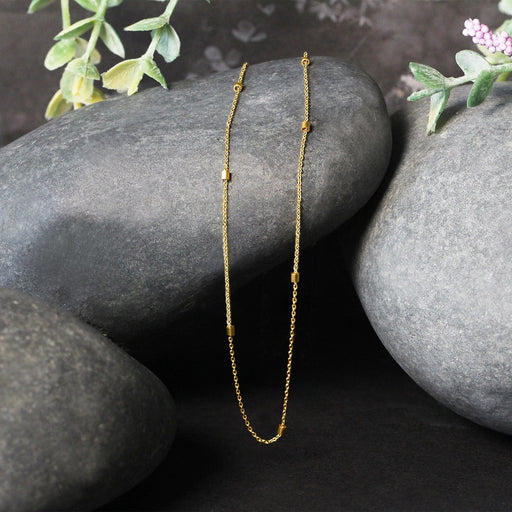 Bids.com Bead Links Pendant Chain in 14k Yellow Gold (1.5mm) Necklaces Black 16 / Yellow Gold,18 / Yellow Gold