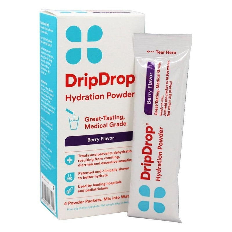 DripDrop DripDrop ORS 4 Powder Packs Berry Health & Beauty White Smoke