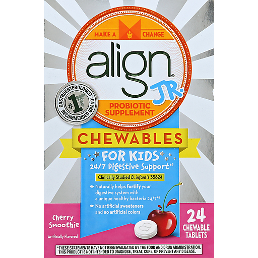 Align Align Probiotic, For Kids, Chewable Tablets, Cherry Smoothie Vitamins & Supplements Lavender