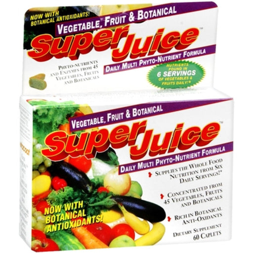 Super Juice Super Juice Vegetable And Fruit Daily Multi Phyto-Nutrient Formula Vitamins & Supplements White Smoke