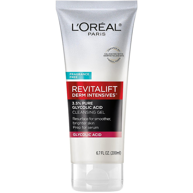 L'Oreal Paris L'Oreal Paris Revitalift Derm Intensives With 3.5% Glycolic Acid Cleanser - 6.7 Fl Oz Skin Care White Smoke