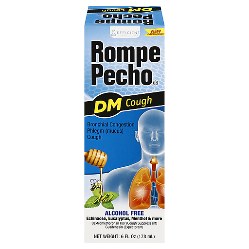 Rompe Pecho Rompe Pecho Cough DM, Honey 6 Fl Oz Health & Beauty Dark Cyan