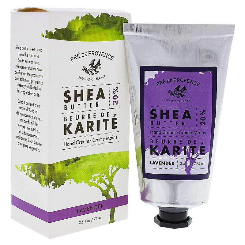 Pre de Provence Pre de Provence Lavender 20% Shea Butter Dry Skin Hand Cream 75 Ml Lotion & Moisturizer White Smoke