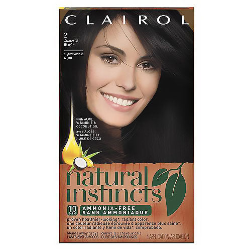 Clairol Clairol Natural Instincts Hair Color, Midnight Black 2 Hair Color Black