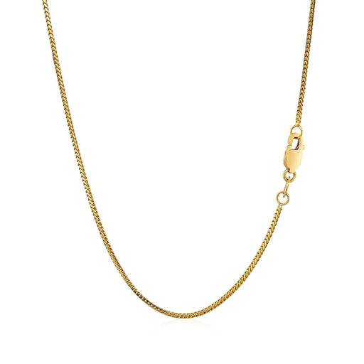 Bids.com 14k Yellow Gold Franco Chain 0.9mm Necklaces White Smoke 16 / Yellow Gold,18 / Yellow Gold,20 / Yellow Gold,One / Yellow Gold