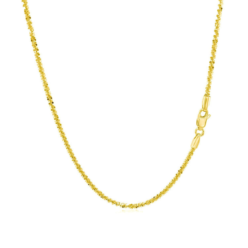 Bids.com 14k Yellow Gold Sparkle Chain 1.5mm Necklaces White Smoke 18 / Yellow Gold,20 / Yellow Gold