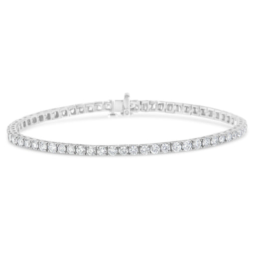 Bids.com IGI Certified 5.0 Cttw Cut Diamond 14K White Gold Classic 7â€ Tennis Bracelet (H-I Color, I1-I2 Clarity) Bracelets White Smoke White.Gold / 7 / 2,White.Gold / 7 / 7,White.Gold / 7 / 8,White.Gold / 7 / 5,White.Gold / 7 / 10,White.Gold / 7 / 6,White.Gold / 7 / 4