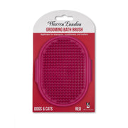 Warren London Grooming Bath Brush Pet Combs & Brushes Brown Red