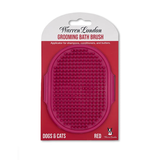 Warren London Grooming Bath Brush Pet Combs & Brushes Brown Red