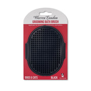 Warren London Grooming Bath Brush Pet Combs & Brushes Black Black
