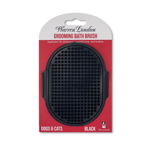 Warren London Grooming Bath Brush Pet Combs & Brushes Black Black