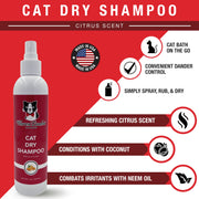 Warren London Cat Dry Shampoo - Citrus Cat Supplies White Smoke
