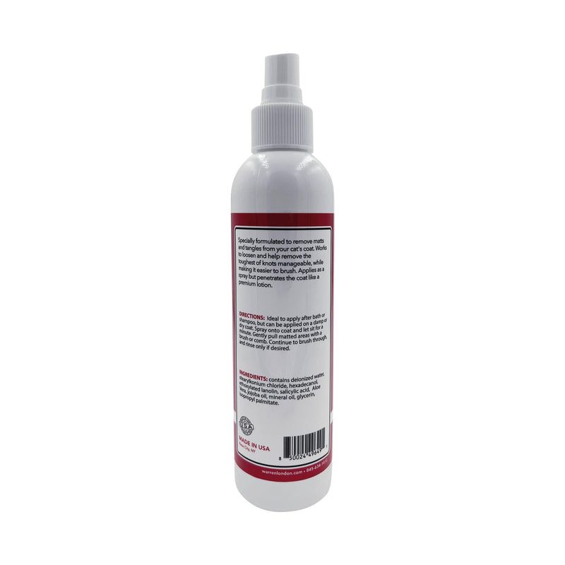 Warren London Cat Detangler Spray - Unscented Cat Supplies White Smoke