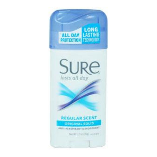 Sure Sure Original Solid Regular Antiperspirant & Deodorant 2.7 Oz Tube Deodorant Lavender