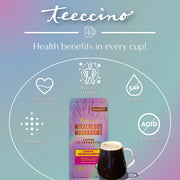 Teeccino Chaga Ashwagandha Butterscotch Cream Mushroom Herbal Coffee Herbal Coffee Dark Gray 10 ounce ground,5lb ground,Trial Size