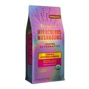 Teeccino Chaga Ashwagandha Butterscotch Cream Mushroom Herbal Coffee Herbal Coffee Black 10 ounce ground