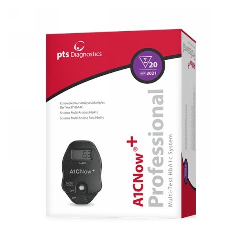 PTS Diagnostics PTS Diagnostics A1C Now+ System Monitor With Test Strips Medical Supplies White Smoke