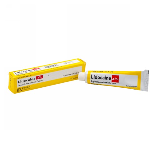 Patrin Patrin Lidocaine 4% Topical Antiseptic Cream, 30 Grams Skin Care White Smoke
