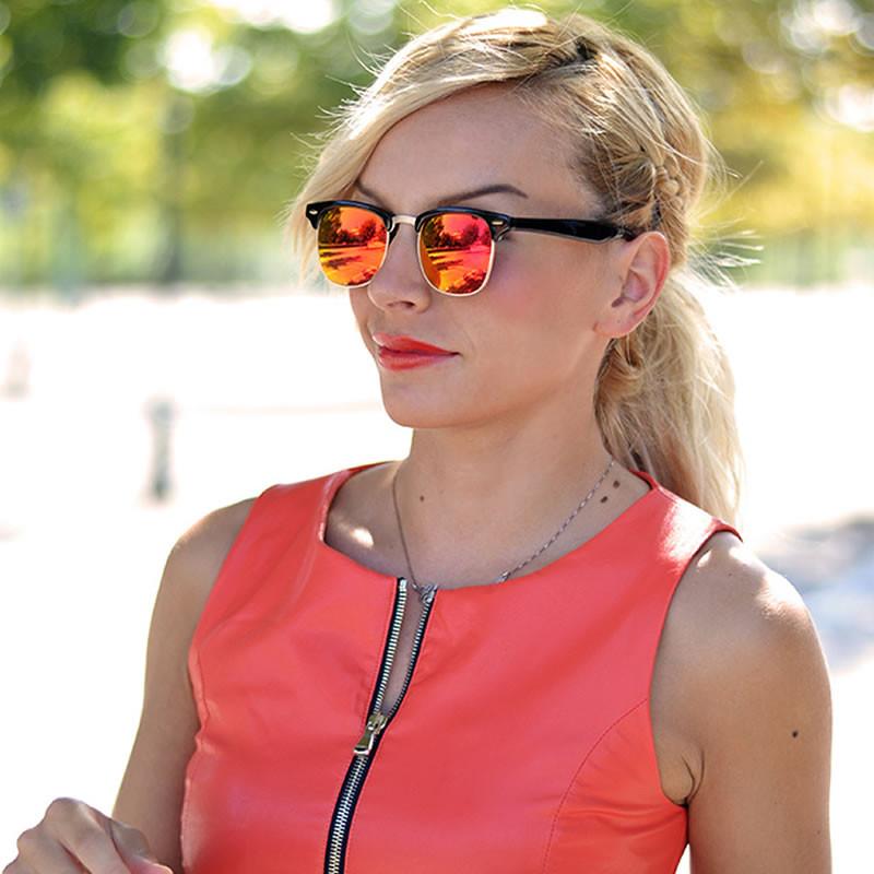 zeroUV Retro Horned Rim Half Frame Flash Mirror Lens Sunglasses 9309 Sunglasses White Smoke Black Ice,Black Fire,Black Midnight,Shiny Black Mirror,Matte Black Mirror,White Sun,White Ice,Tortoise Ice,White Rainbow,Tortoise Midnight,Black Sun,Tortoise Fire,Rose Mirror